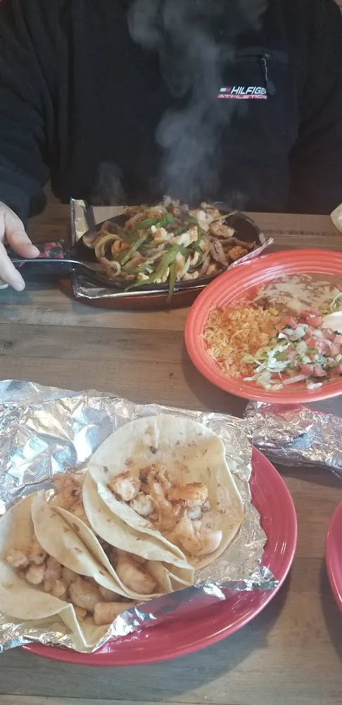 Shrimp Tacos and Fajitas